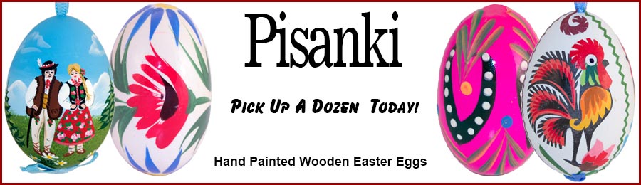 Pisanki Wodden Polish Easter Eggs